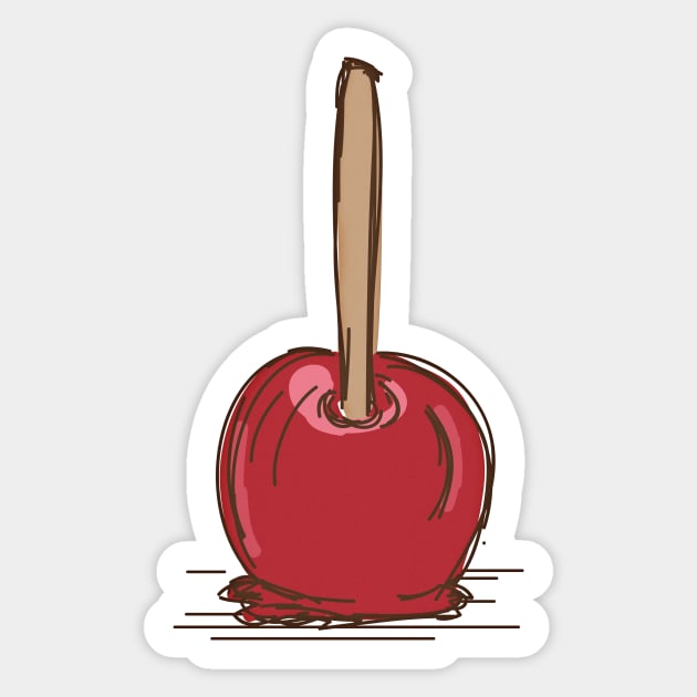 Cute Yummy Candy Apple Sticker by LineXpressions